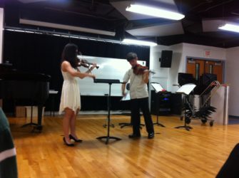 Jason Arevalo and Natalia Hidalgo violin recital 2014